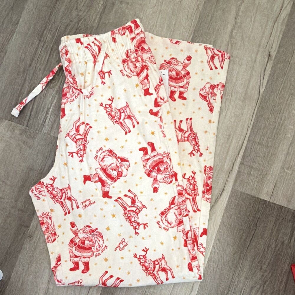 Women's Christmas Santa Pj Pants Size XS NWT A10